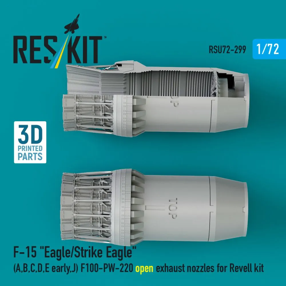 F-15 open exhaust nozzles for Revell 1:72