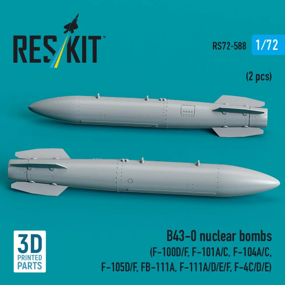 B43-0 nuclear bombs 1:72