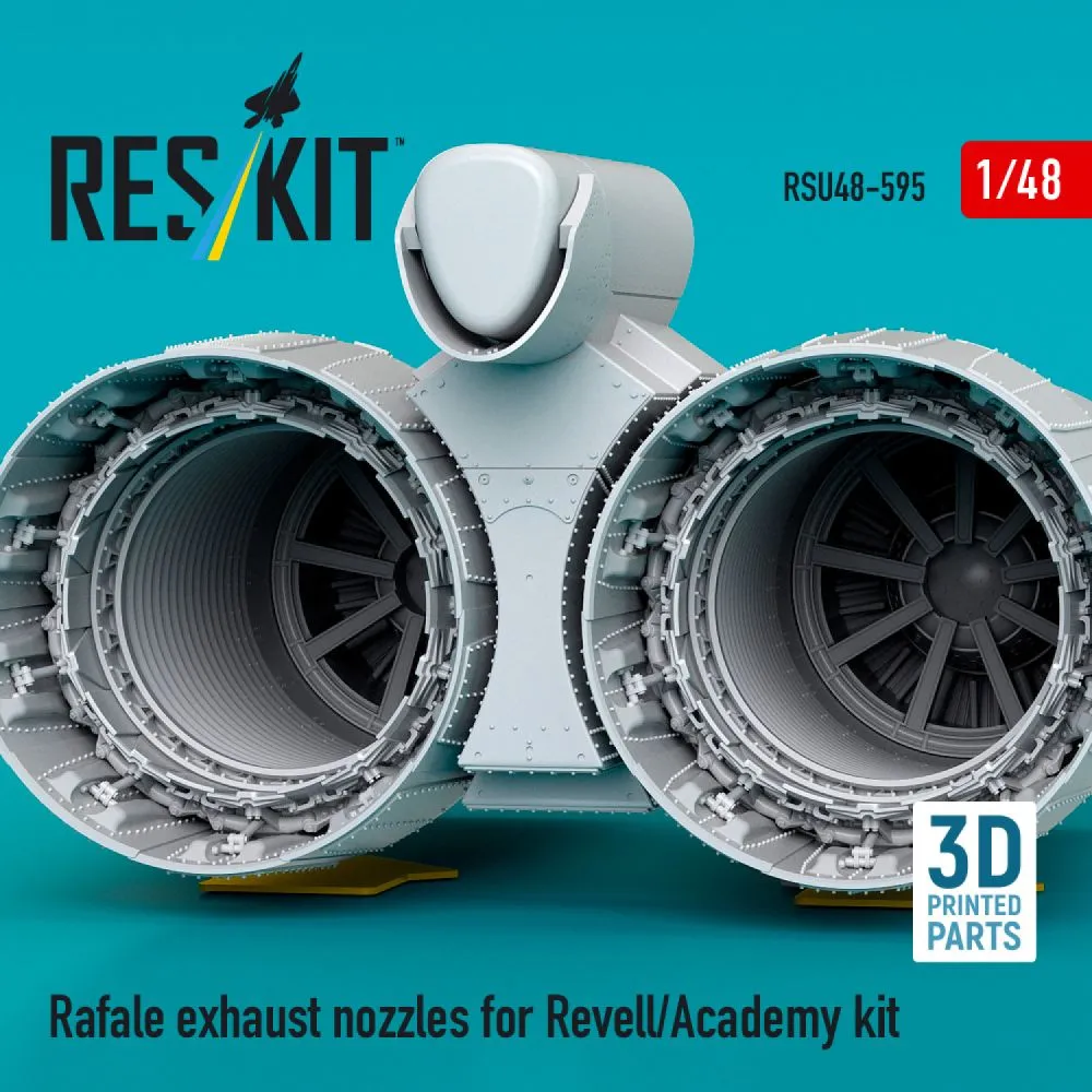 Rafale exhaust nozzles for Revell 1:48