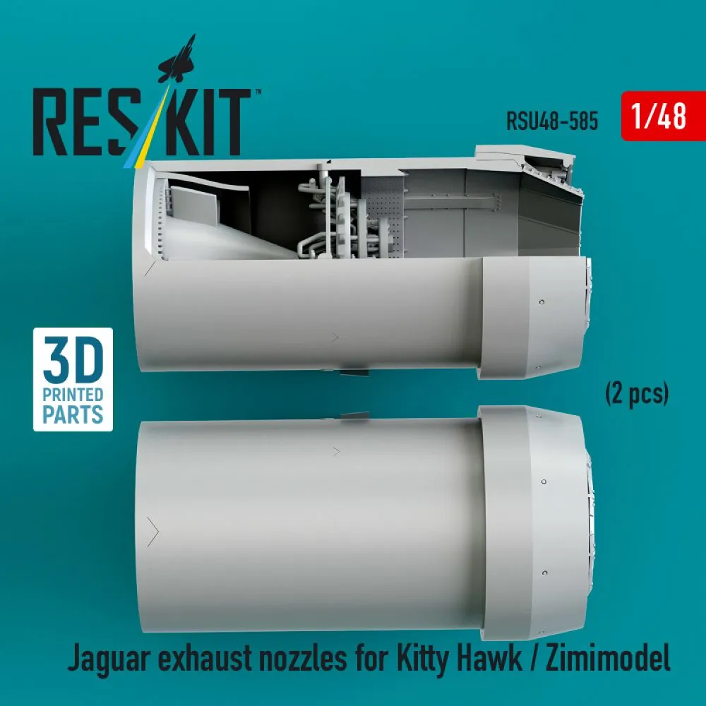 Jaguar exhaust nozzles for Kitty Hawk / Zimimodel 1:48
