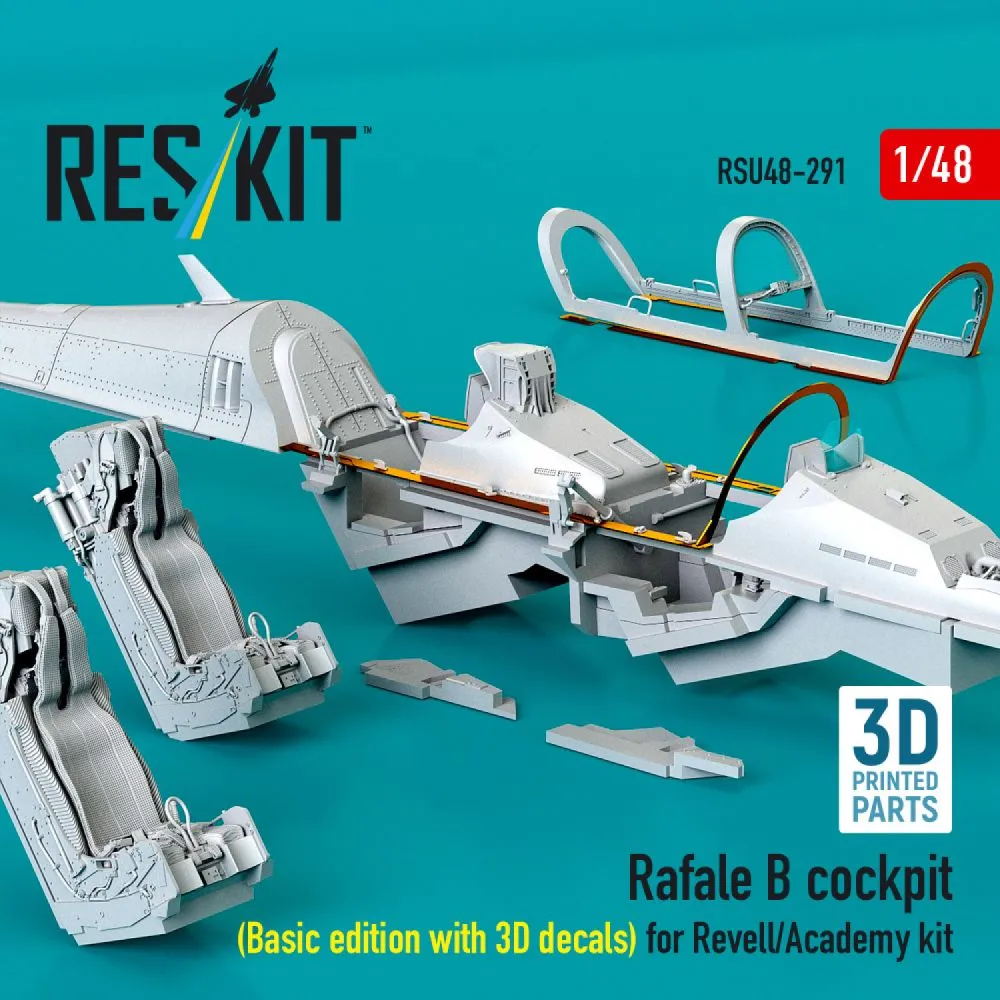 Rafale B cockpit (with 3D decals) for Revell 1:48