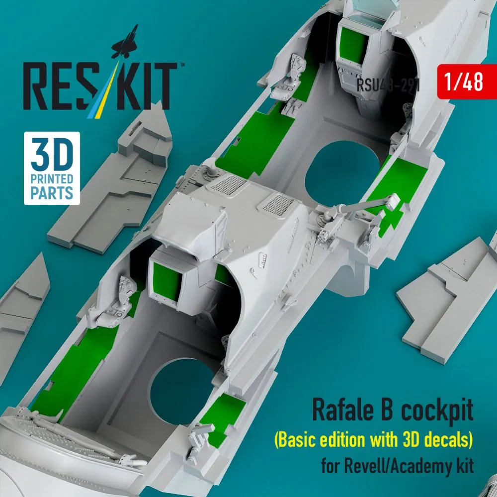 Rafale B cockpit (with 3D decals) for Revell 1:48