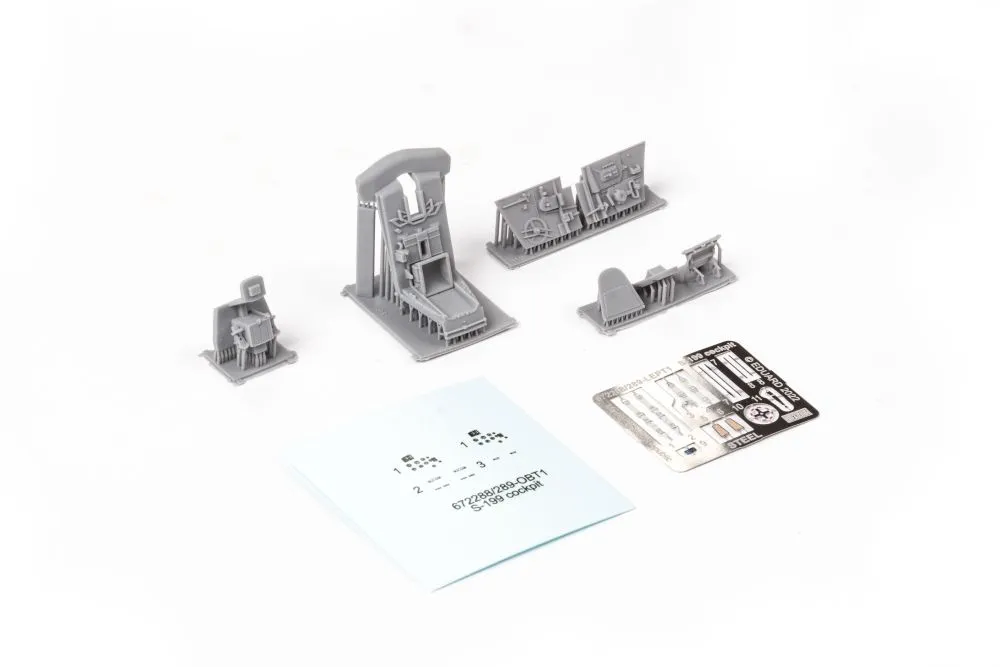 S-199 cockpit Erla canopy PRINT 1:72
