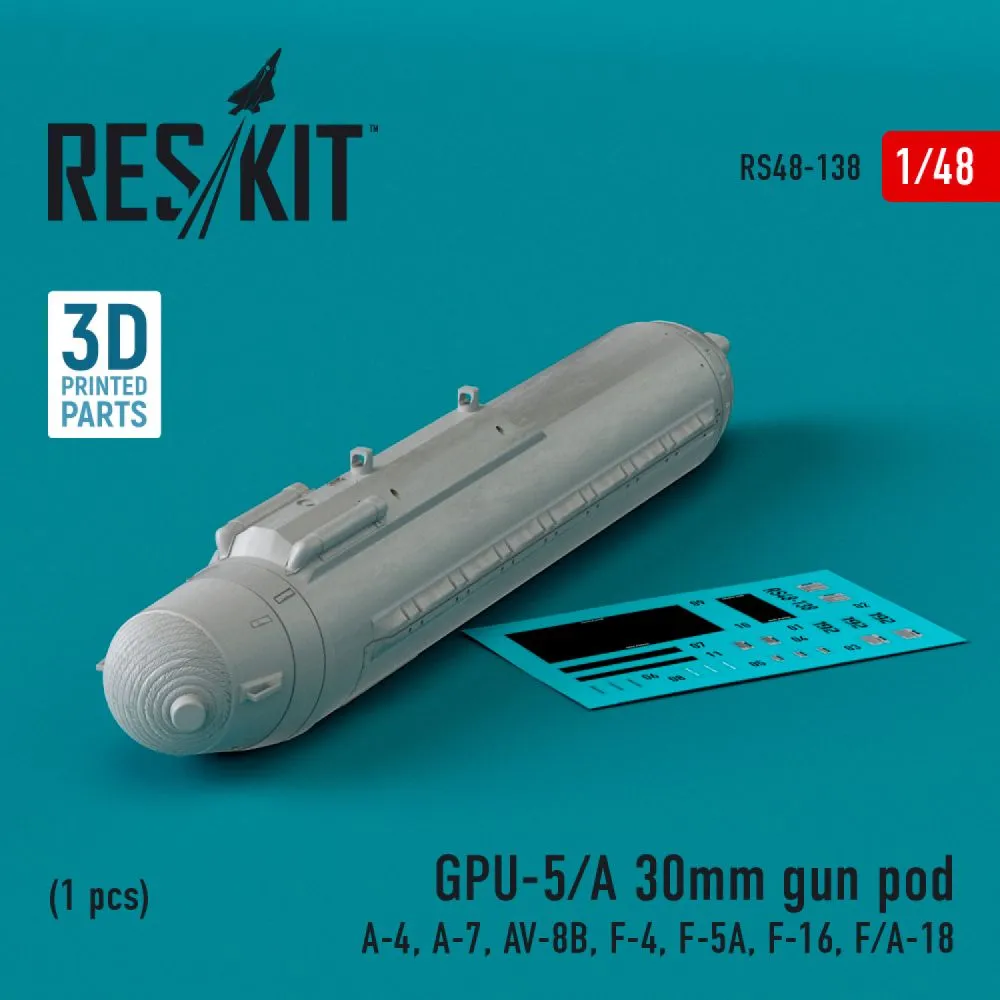 GPU-5/A 30mm gun pod 1:48
