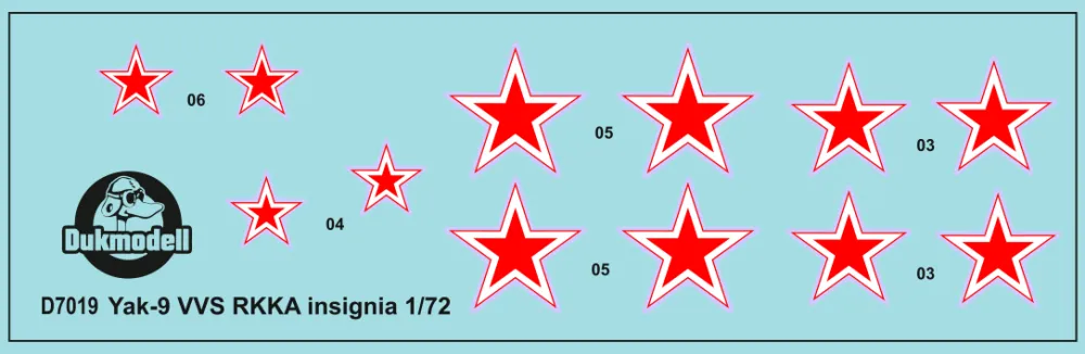 Yak-9 VVS RKKA insignia 1:72