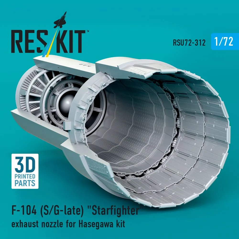 F-104 S/G-late "Starfighter" exhaust nozzle for Hasegawa 1:72