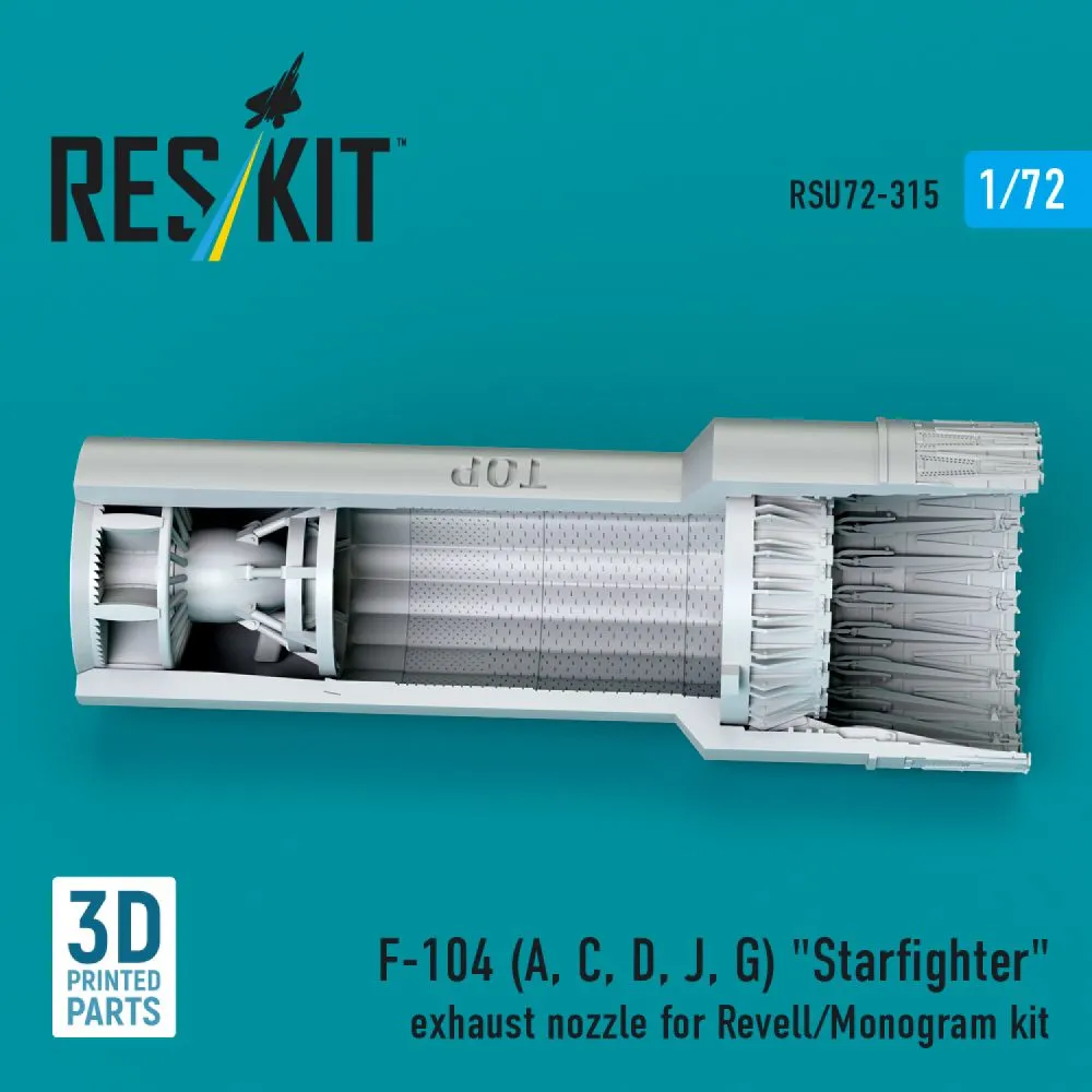 F-104 (A, C, D, J, G) exhaust nozzle for Revell 1:72