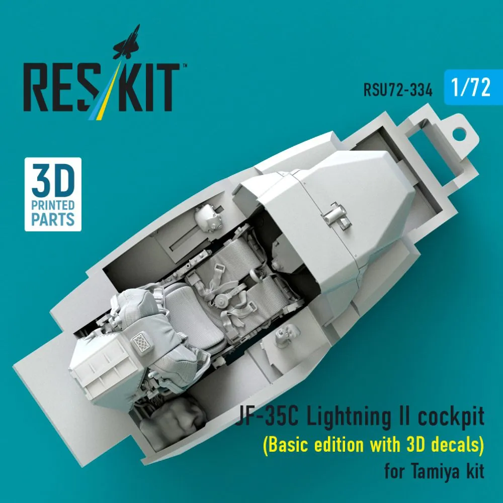 F-35C Lightning II cockpit (w/3D decals) for Tamiya 1:72