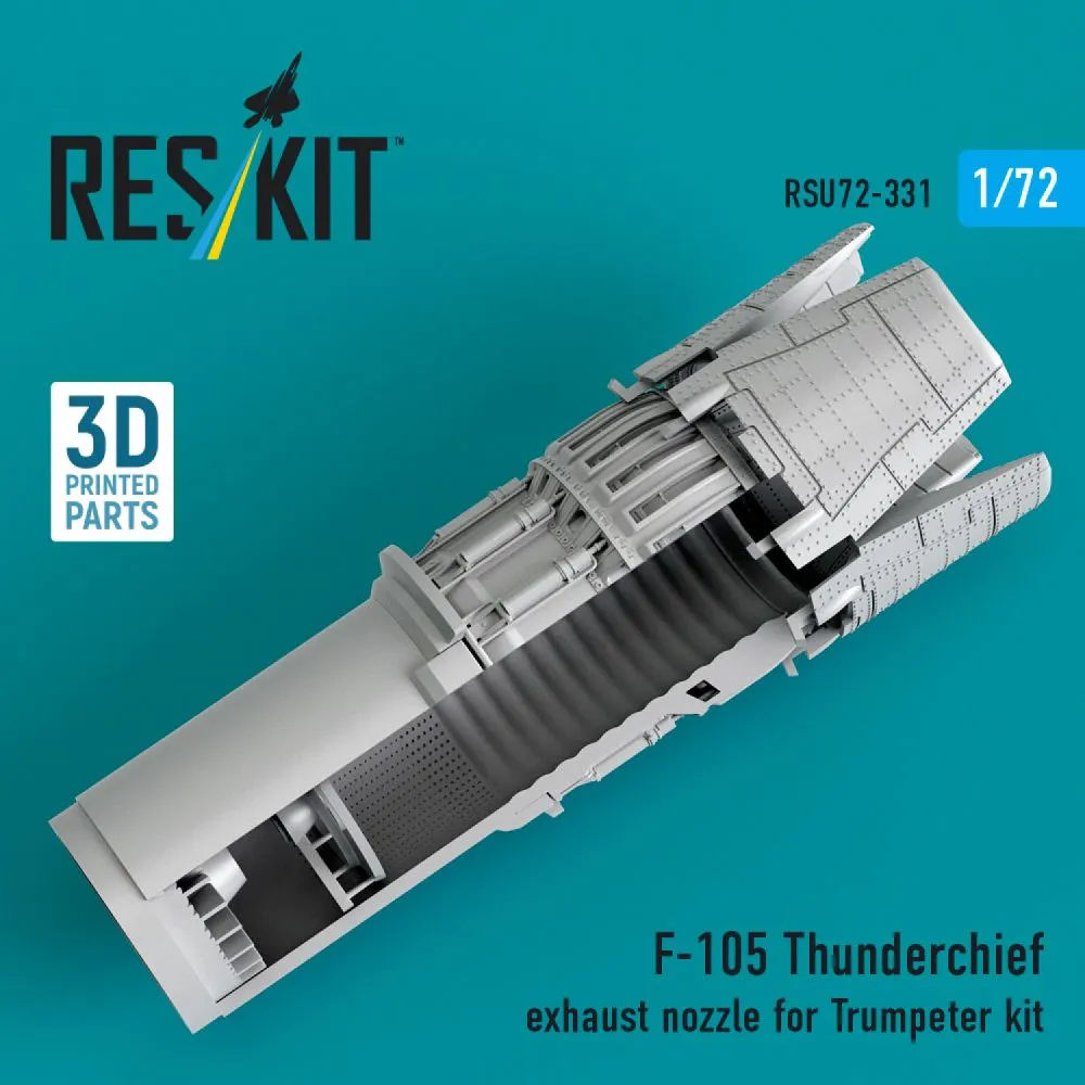 F-105 Thunderchief exhaust nozzle for Trumpeter 1:72