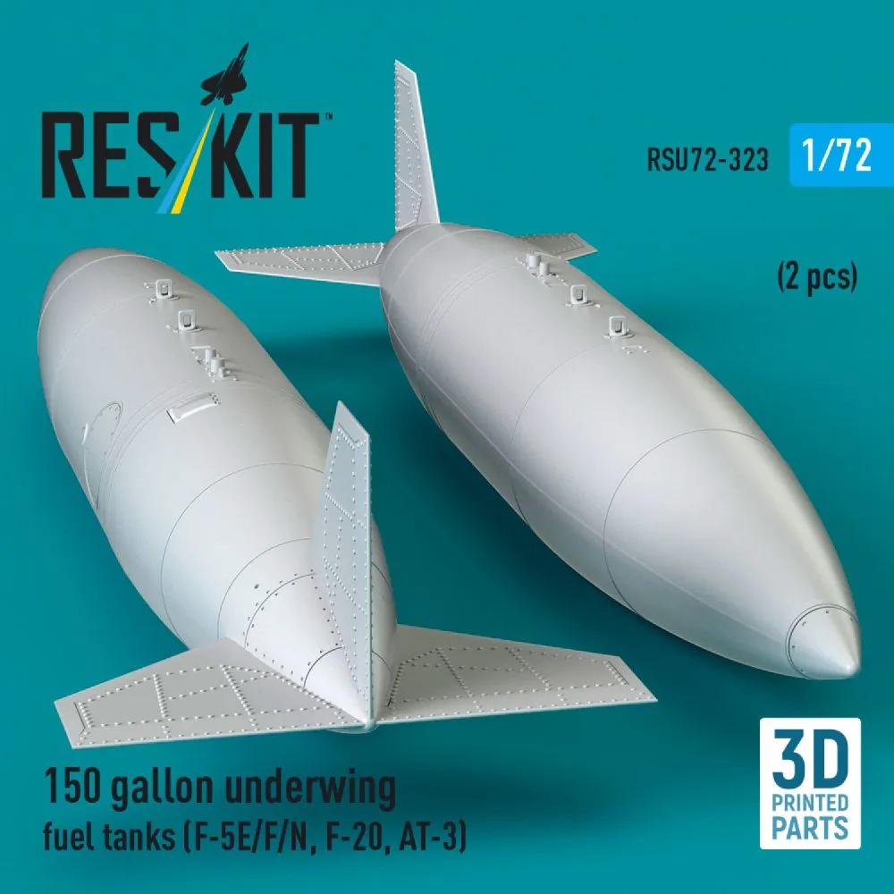 150 gallon underwing fuel tanks (F-5E/F/N, F-20, AT-3) 1:72