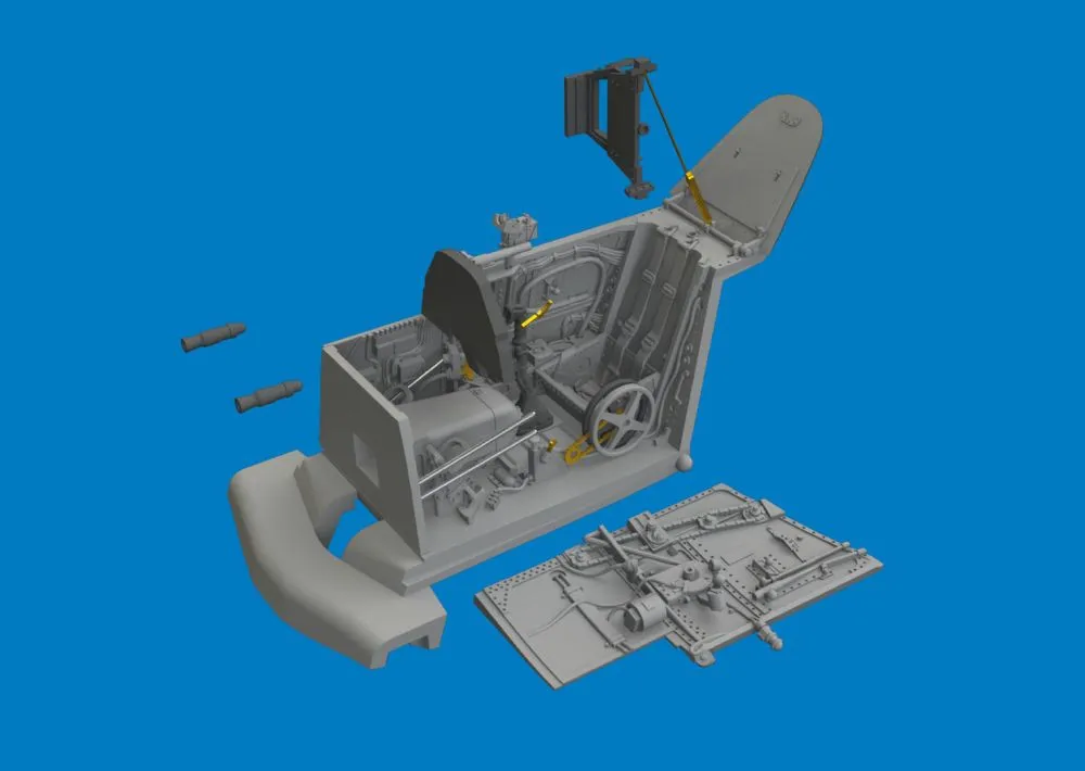 Bf 109K-4 cockpit PRINT 1:72