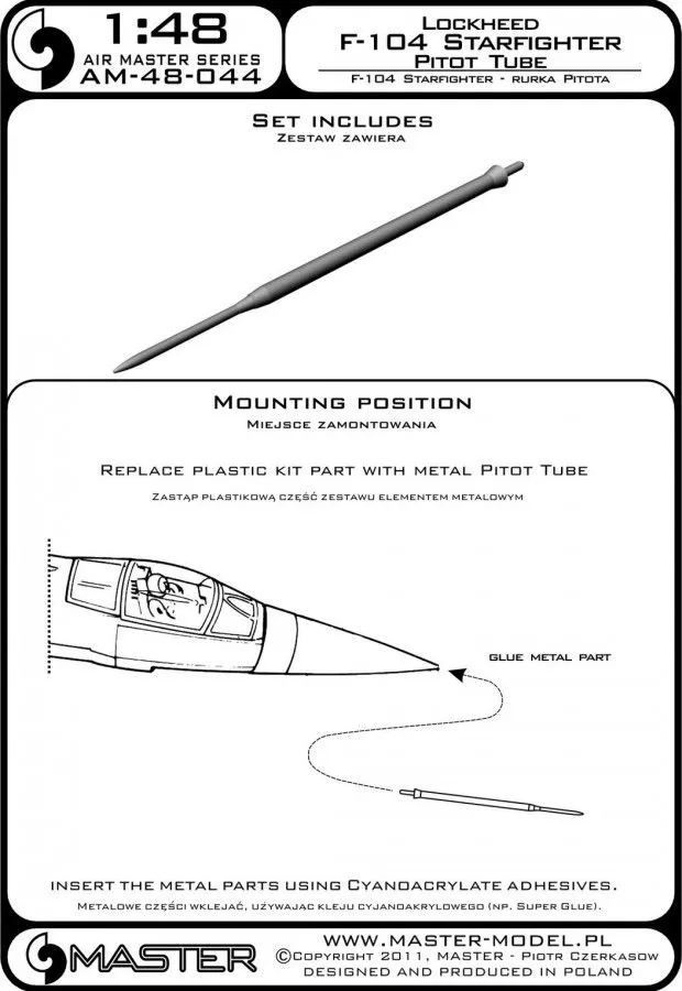 F-104 Starfighter - Pitot Tube 1:48