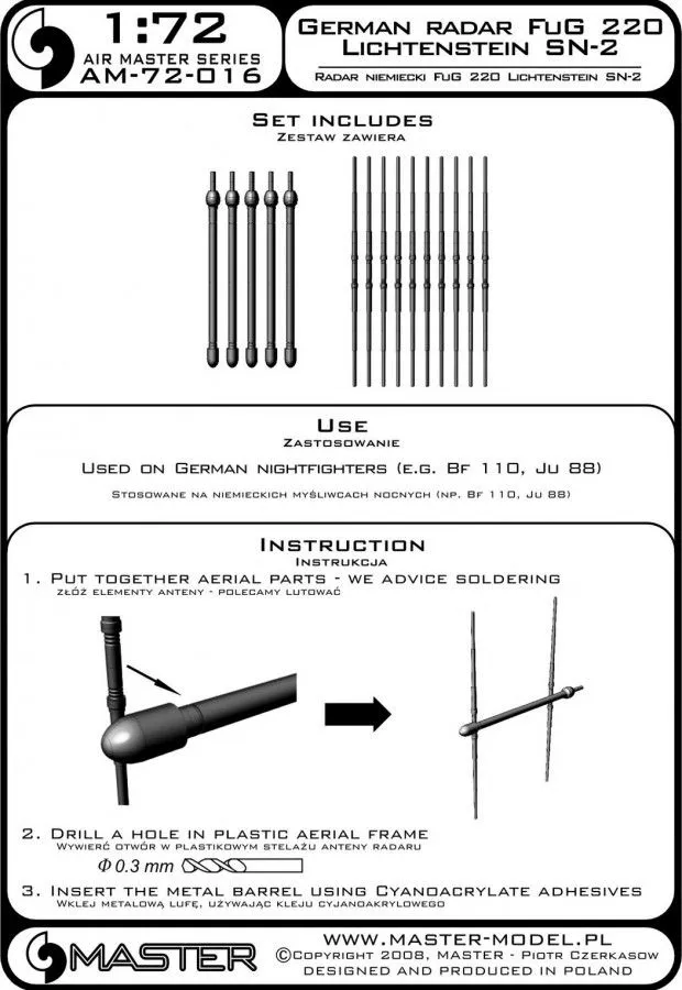 German radar FuG 220 Lichtenstein SN-2 1:72