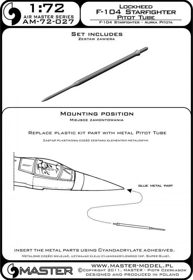 F-104 Starfighter - Pitot Tube 1:72