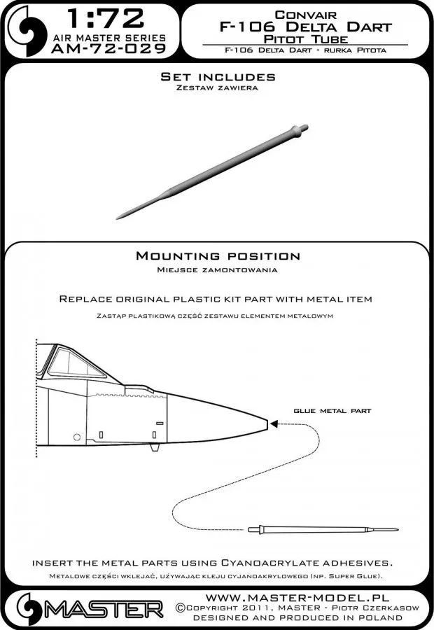 F-106 Delta Dart - Pitot Tube 1:72