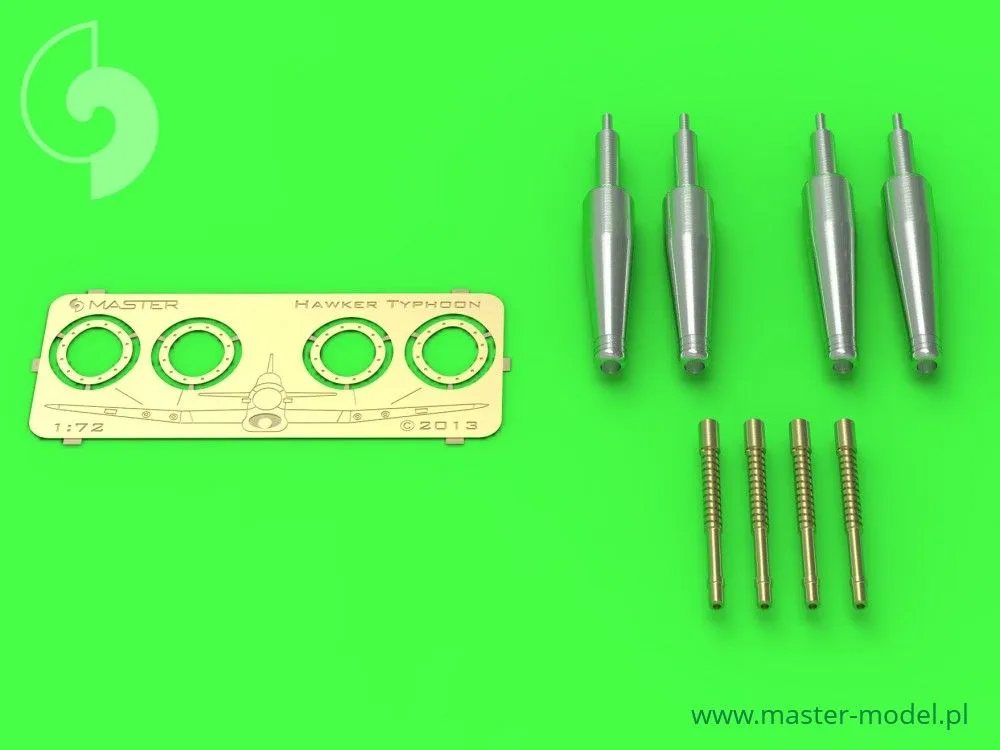 Typhoon Mk IB early cannons with uncovered barrels 1:72