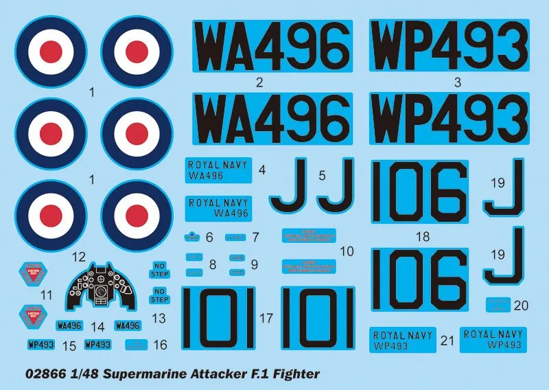 Supermarine Attacker F.1 Fighter 1:48