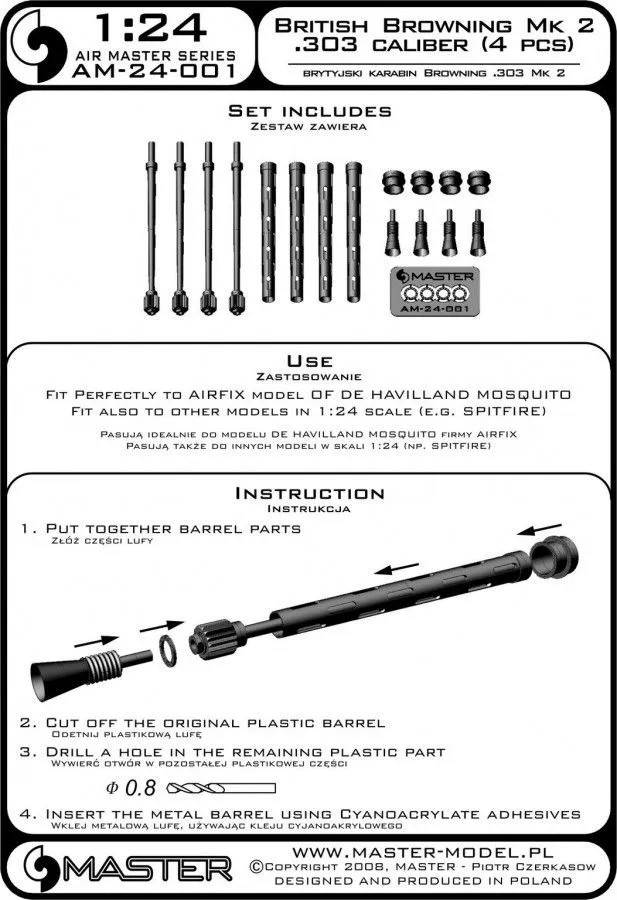 British Mk 2 Browning .303 caliber (7,7mm) 1:24
