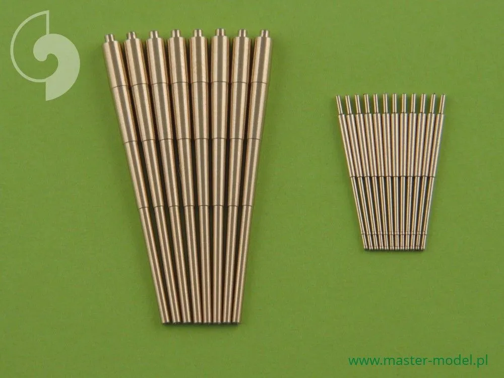 Prinz Eugen armament - 203mm (8pcs), 105mm (12pcs) barrel 1:350