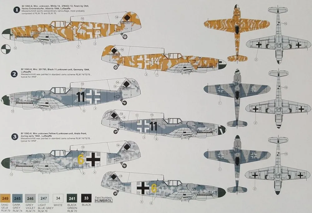 Bf 109G-8 Recon 1:72