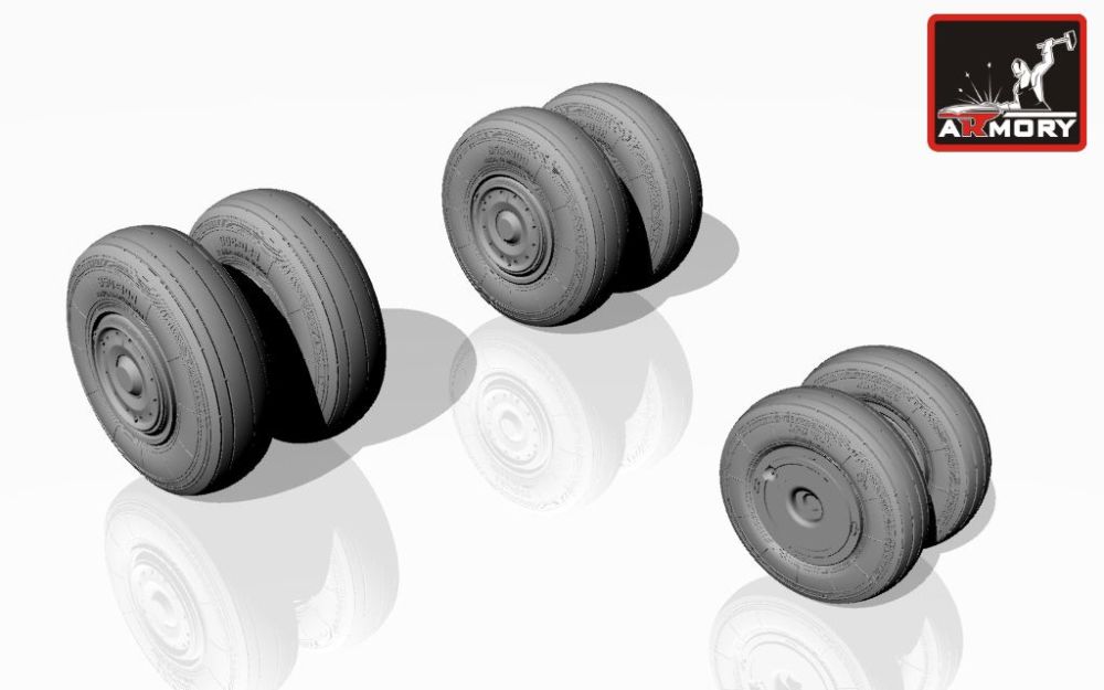 Su-24 Fencer wheels, late 1:48