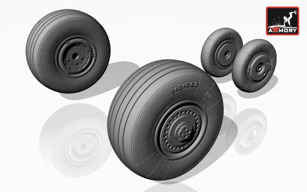 MiG-23BM, MiG-27 wheels 1:48