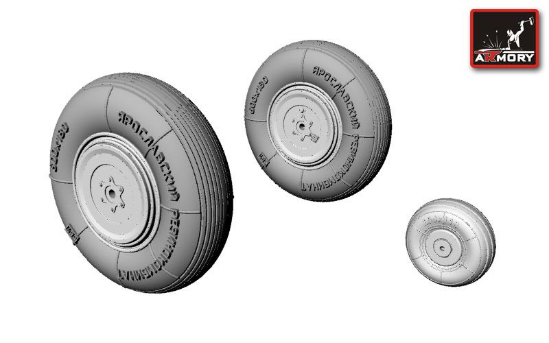 Yak-3 wheels 1:72