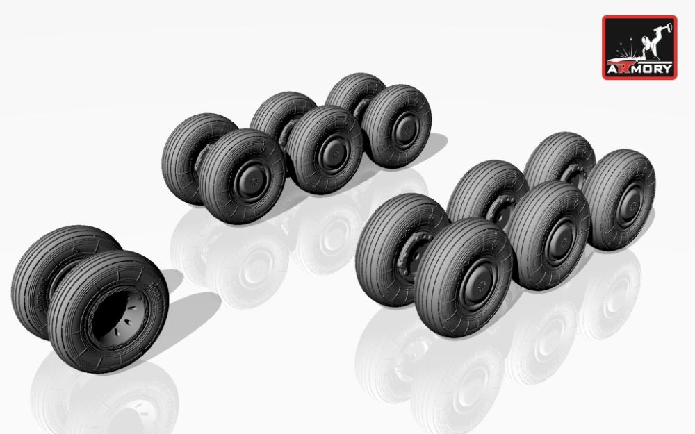 Tupolev Tu-22M2/M3 Backfire wheels 1:72