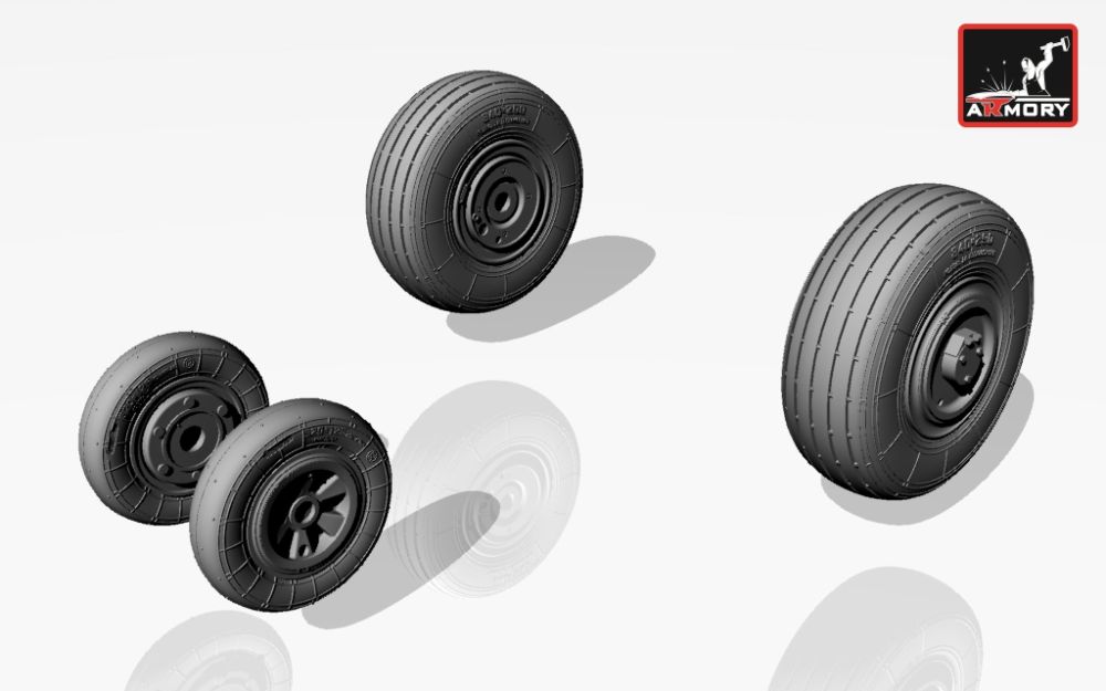 MiG-23,23P(early) wheels 1:72