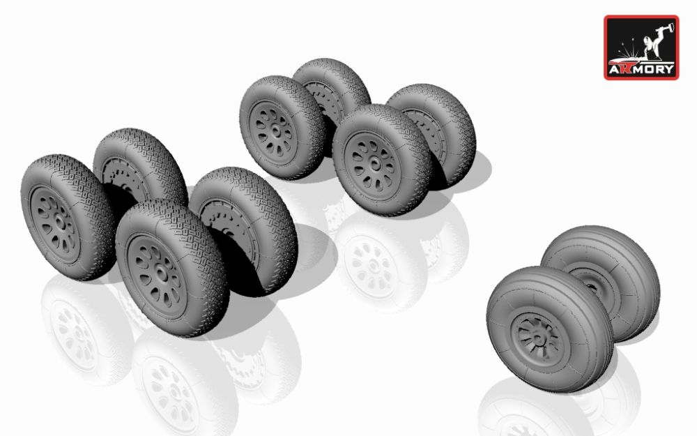 An-10 Cat / An-12 Cub wheels 1:72