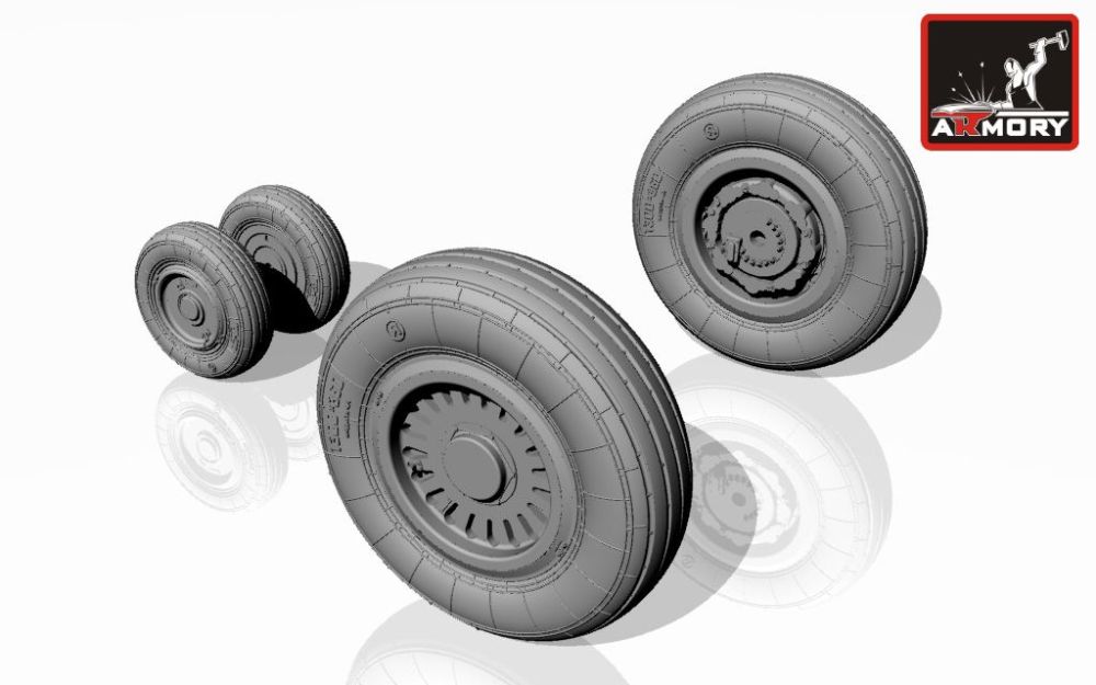 MiG-25 Foxbat wheels 1:72