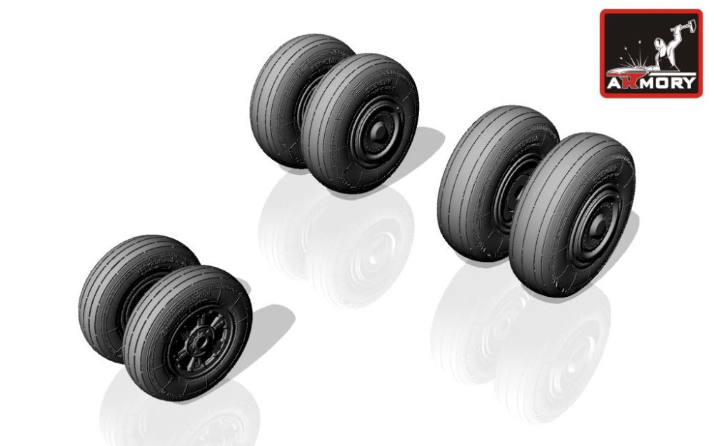 Su-24 Fencer wheels (early) 1:72