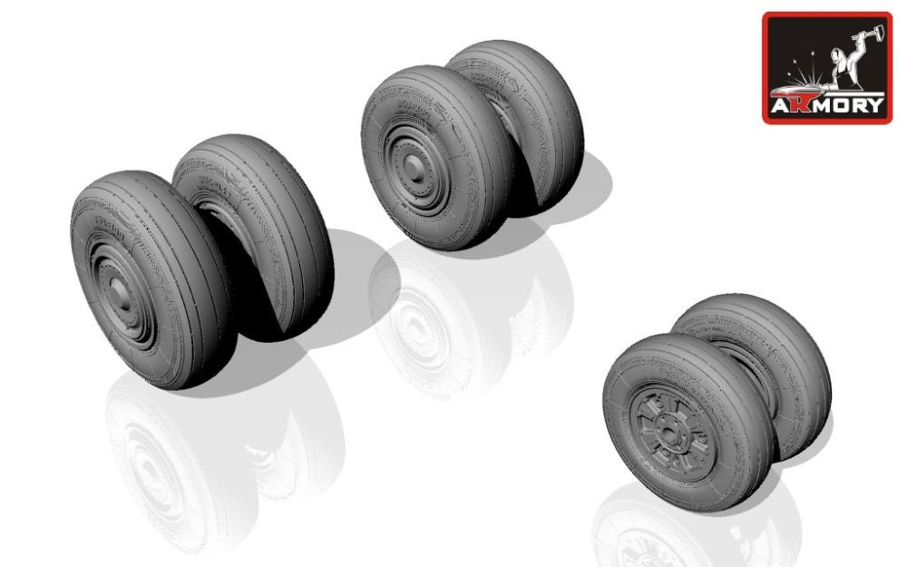 Su-24 Fencer wheels (early) 1:72