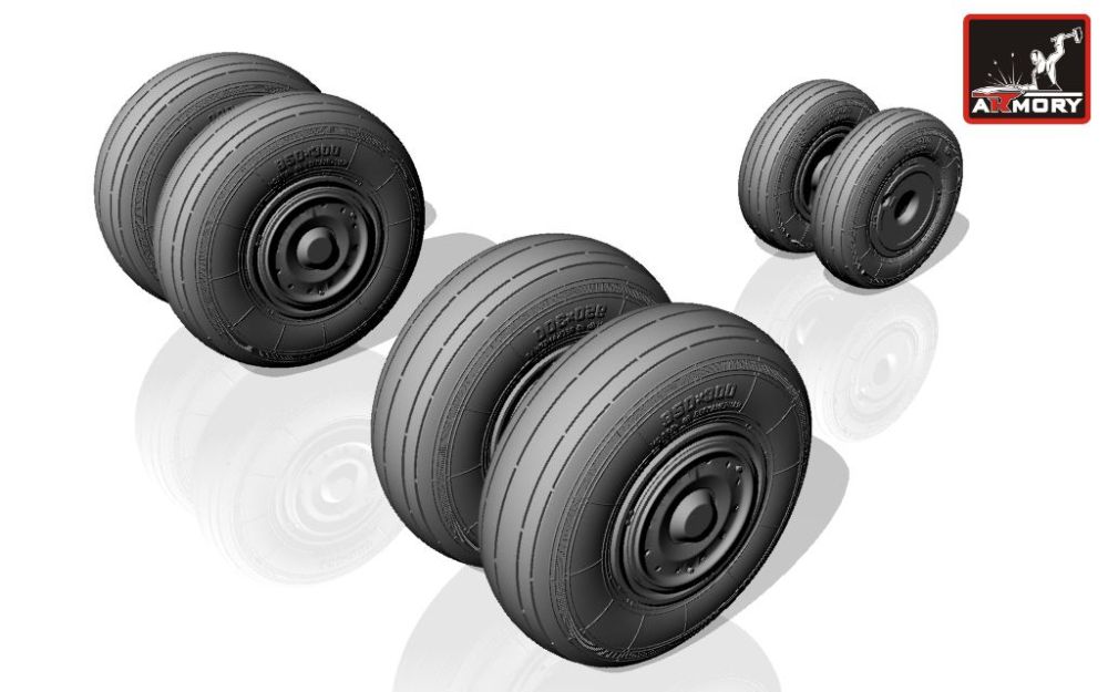 Su-24 Fencer wheels (late) 1:72