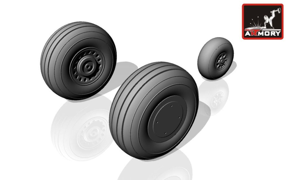 A-20A Boston wheels, early 1:72