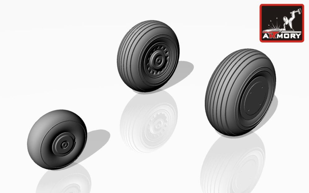 A-20G Boston wheels, late 1:72