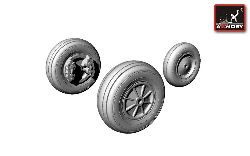 T-28 Trojan wheels 1:72