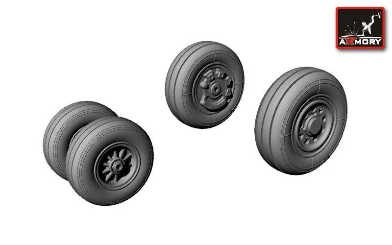 F-35C Lightning-II wheels 1:72