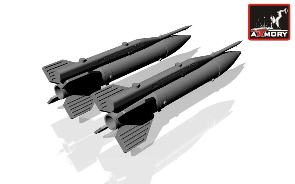 S-21 heavy unguided missiles w/ PU-12-40UD 1:48