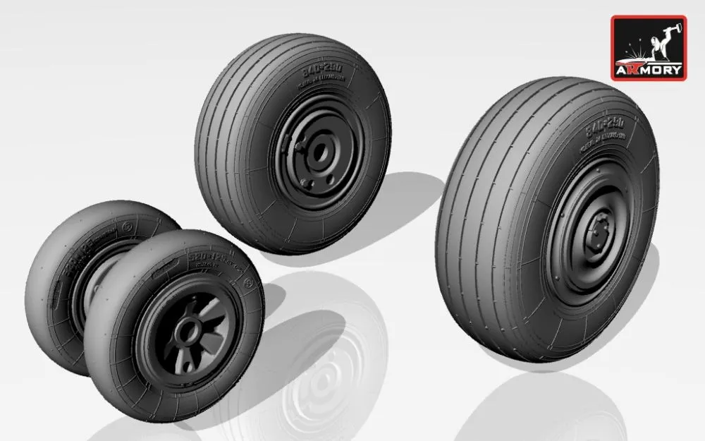 MiG-23ML/ MLA/ MLD/ P (late)/ UM wheels set 1:32