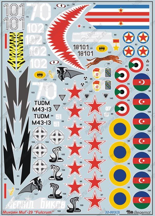 MiG-29 "Fulcrum" Part 1 1:32