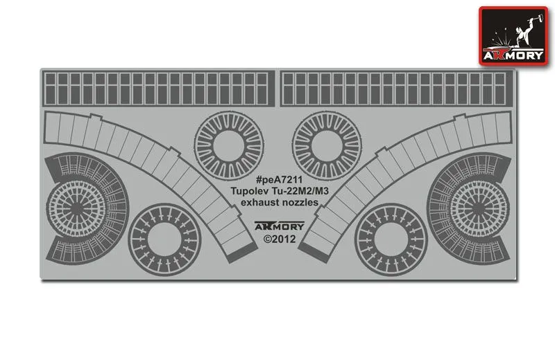 Tu-22M2/M3 exhasut nozzles 1:72