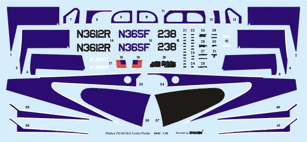 Pilatus PC-6/H2 Turbo Porter "AIR AMERICA" 1:48