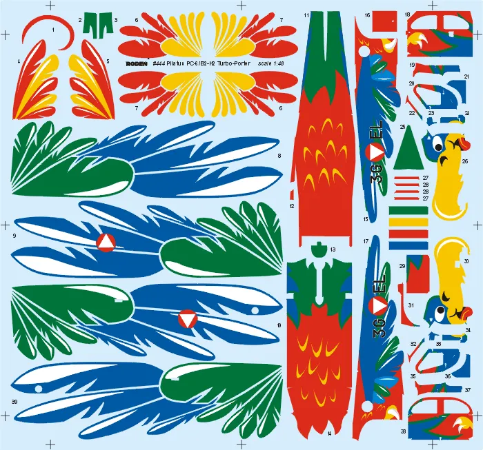 Pilatus PC-6/B2-H2 Turbo-Porter - Der Bunte Fredi 1:48