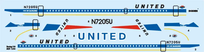 Boeing 720 - United 1:144