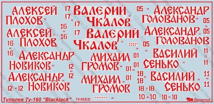 Tupolev Tu-160 "Blackjack" 1:72