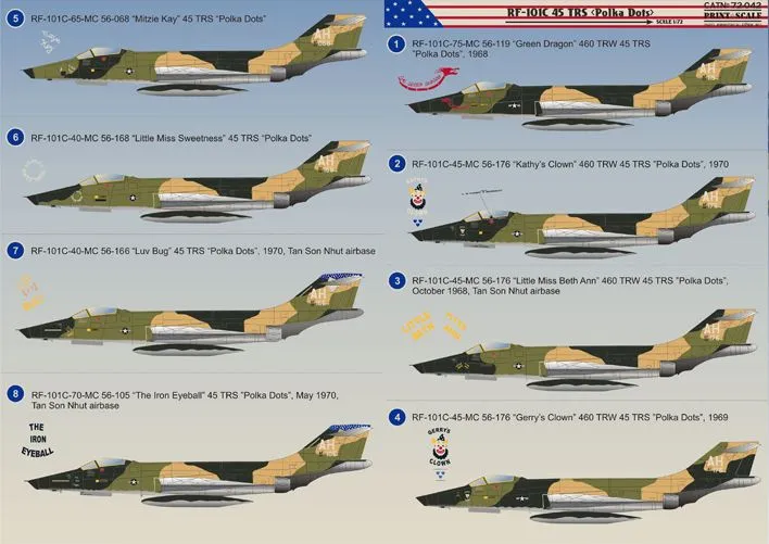 RF-101C 45 TRS "Polka Dots" 1:72