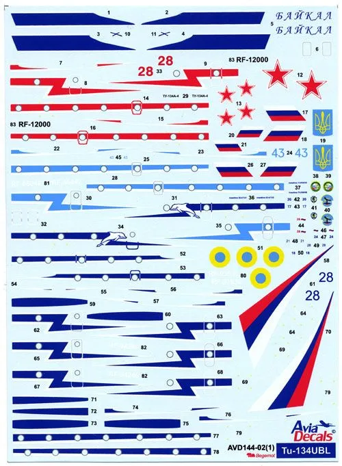Tu-134UBL Conversion Set 1:144