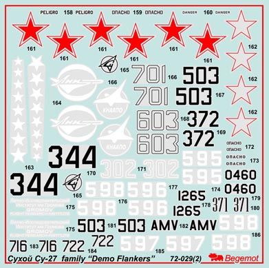 Su-27 family "Demo Flankers" 1:72