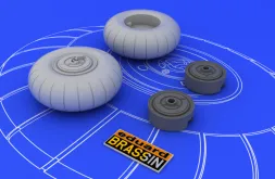 Bf 110 C/ D main undercarriage wheels 1:48